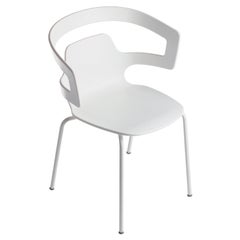 Sedia Alias 500 Segesta con struttura in acciaio laccato bianco di Alfredo Häberli