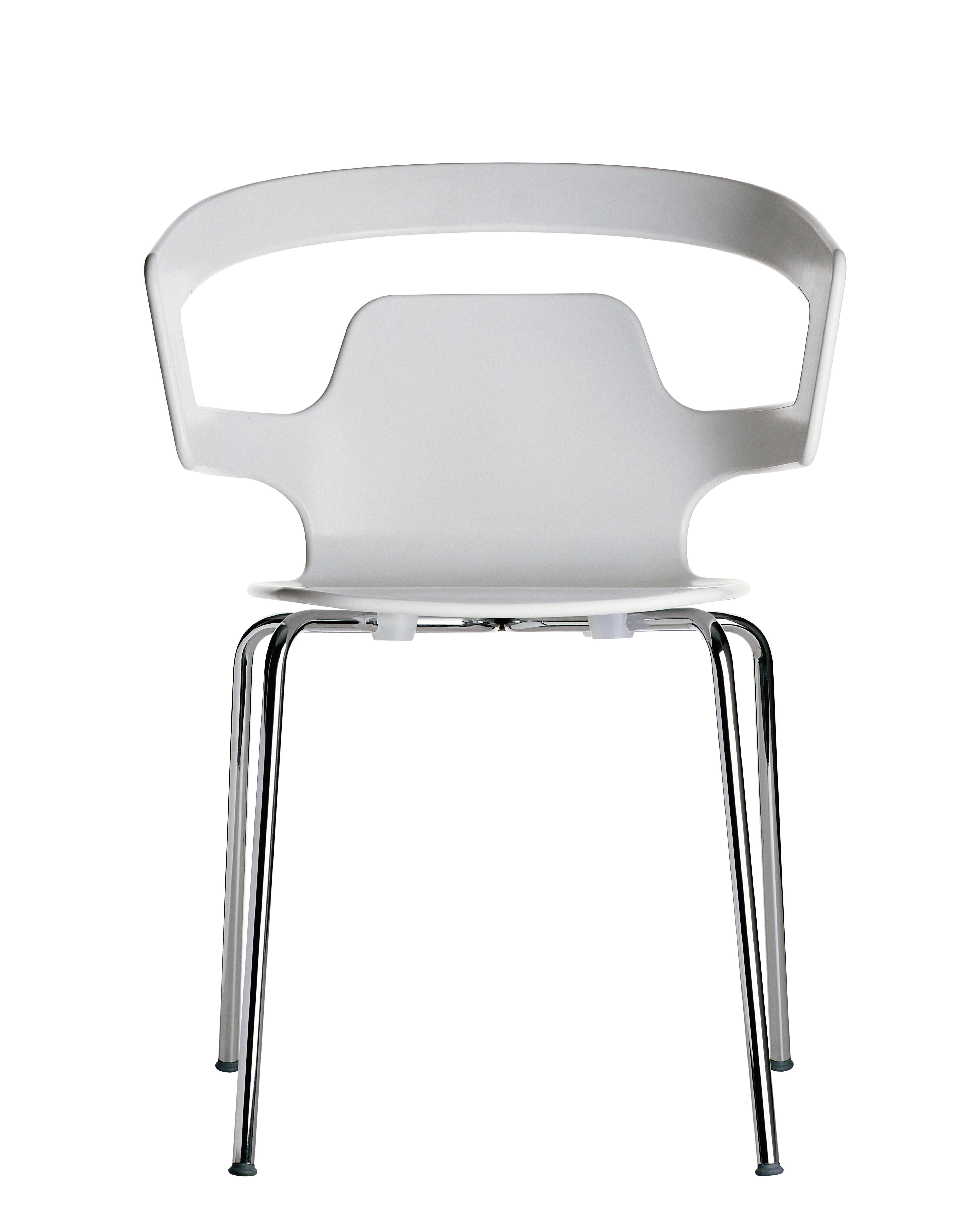 Alias 500 Segesta Chair in White Seat and Chromed Steel Frame by Alfredo Häberli For Sale 1