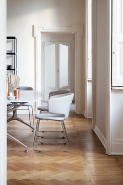 Alias 504 Taormina Sledge Chair in Green with Chromed Steel by Alfredo Häberli