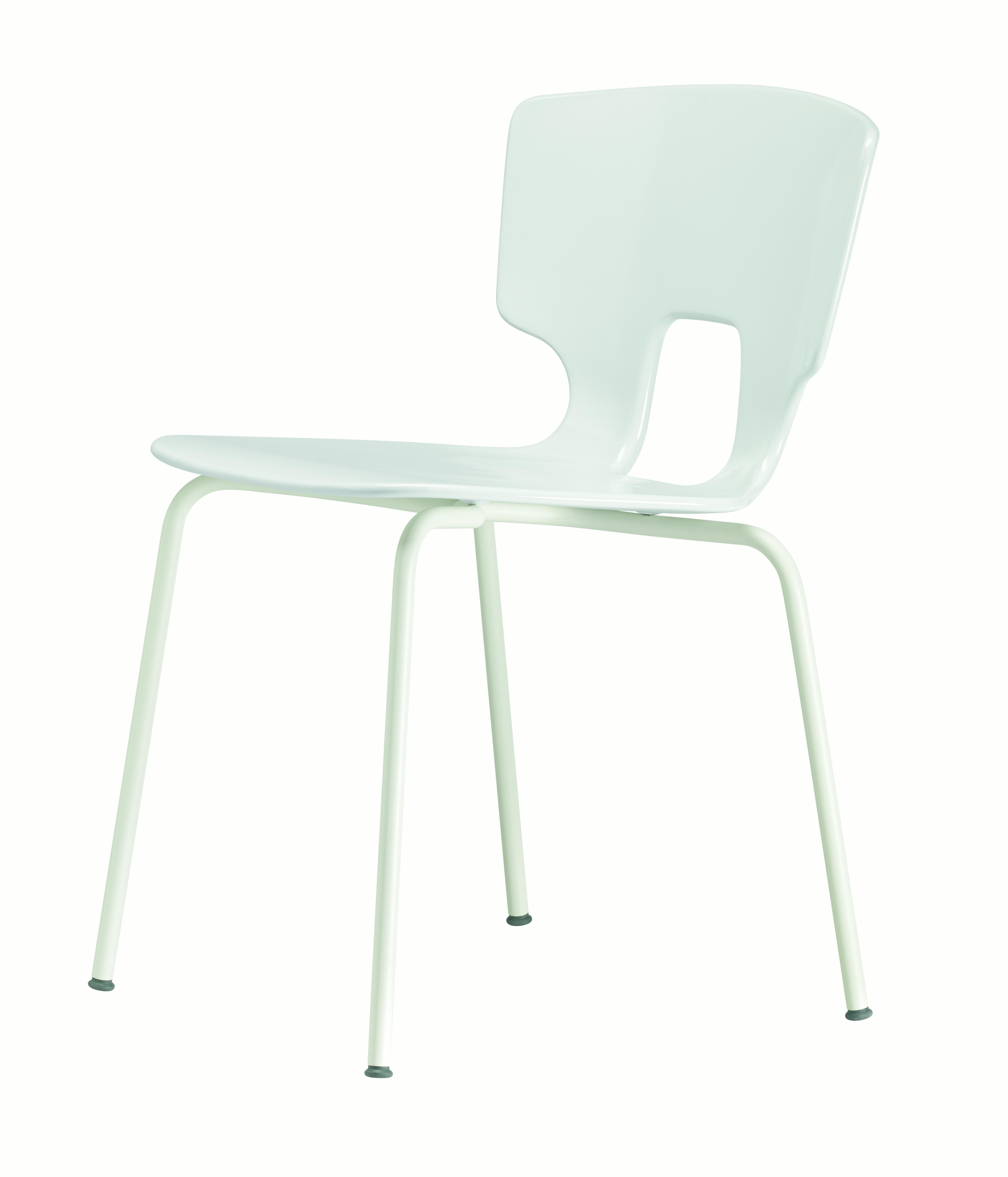 Alias 50A Erice Chair in White Lacquered Steel Frame by Alfredo Häberli

Stacking chair with structure in lacquered or chromed steel; seat and back in solid plastic material.

Born in Lenno Tremezzina (Como), in 1945, he graduated in mechanical