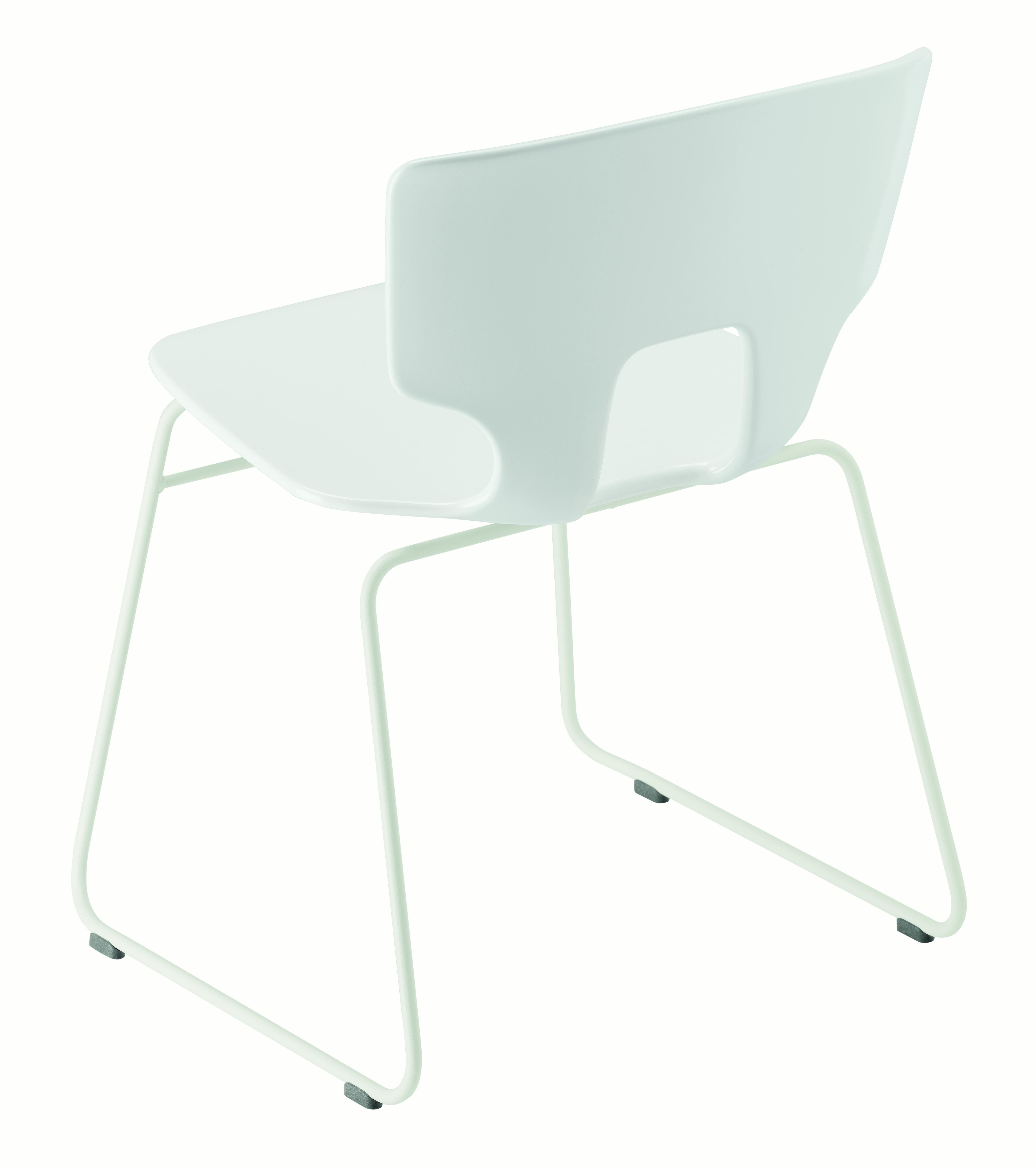 Alias 50B Erice Sledge Chair in White Lacquered Steel Frame by Alfredo Häberli

Stacking chair with structure in lacquered or chromed steel; seat and back in solid plastic material.

Born in Lenno Tremezzina (Como), in 1945, he graduated in