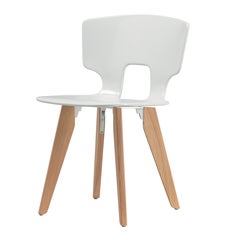 Alias 50E Erice Wood Chair in White with Oak Frame by Alfredo Häberli