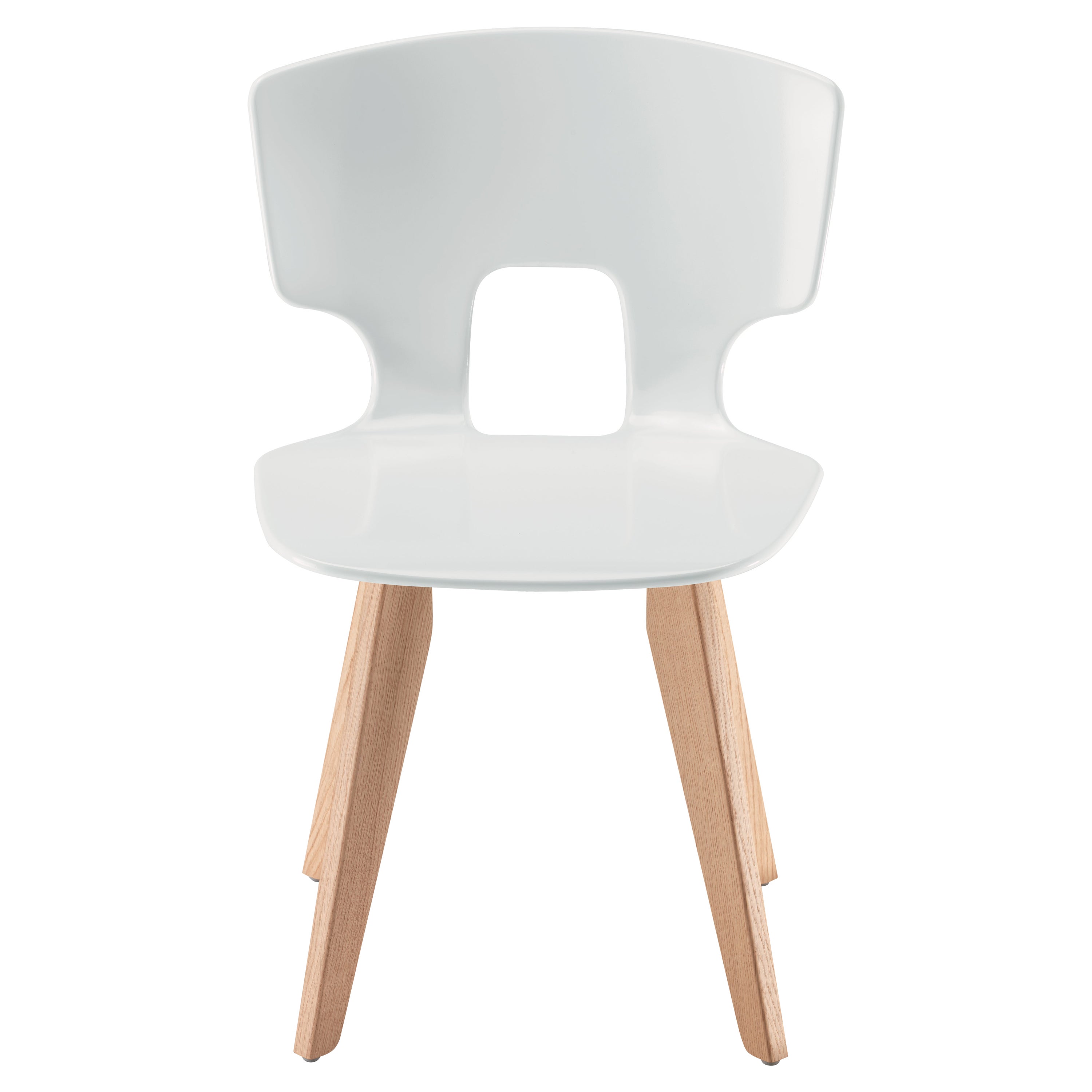 Silla de madera Alias 50E Erice blanca con estructura de roble by Alfredo Häberli