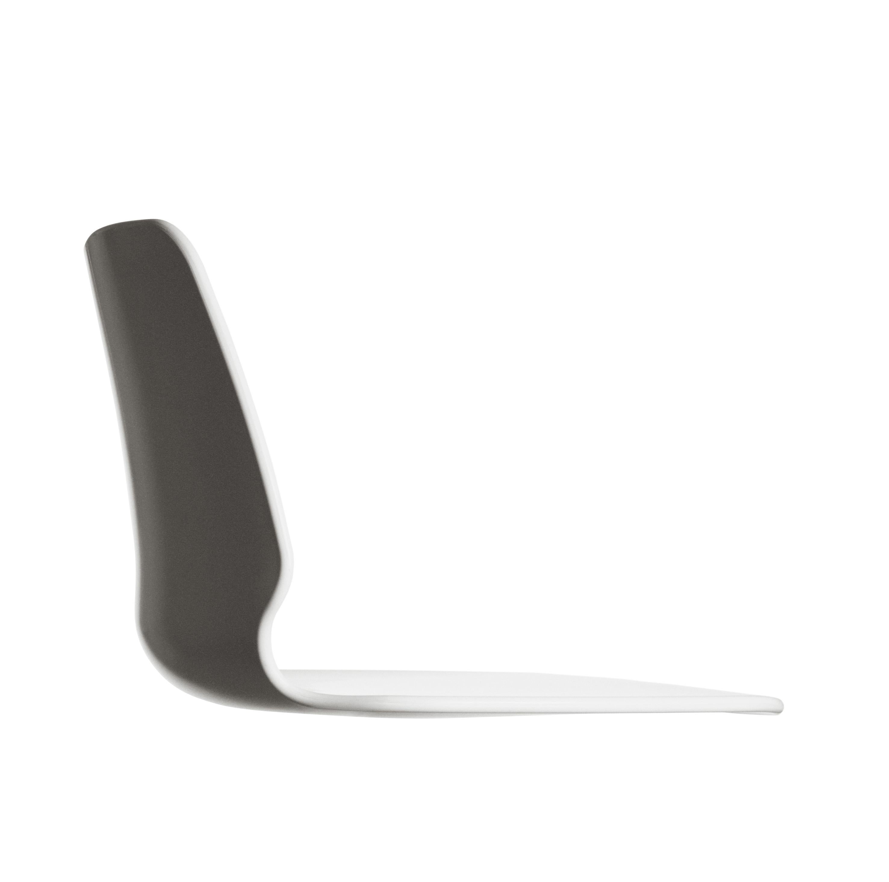 Alias 531 Selinunte Sledge Chair in White and Steel Frame by Alfredo Häberli For Sale 3