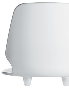 Alias 538 Selinunte Studio Chair in White Seat and Light Grey Steel Frame