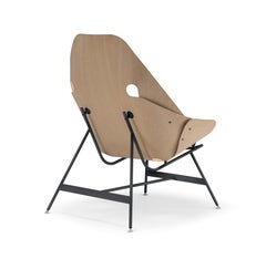 Alias 53A Time Sessel mit Gestell aus Eiche natur und grau lackiertem, grau lackiertem Stahl