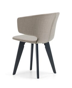 Alias 565 Taormina Chair in Brown and Black Stained Oak Frame by Alfredo Häberli