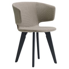 Sedia Alias 565 Taormina con struttura in Oak Oak marrone e tinto nero di Alfredo Häberli