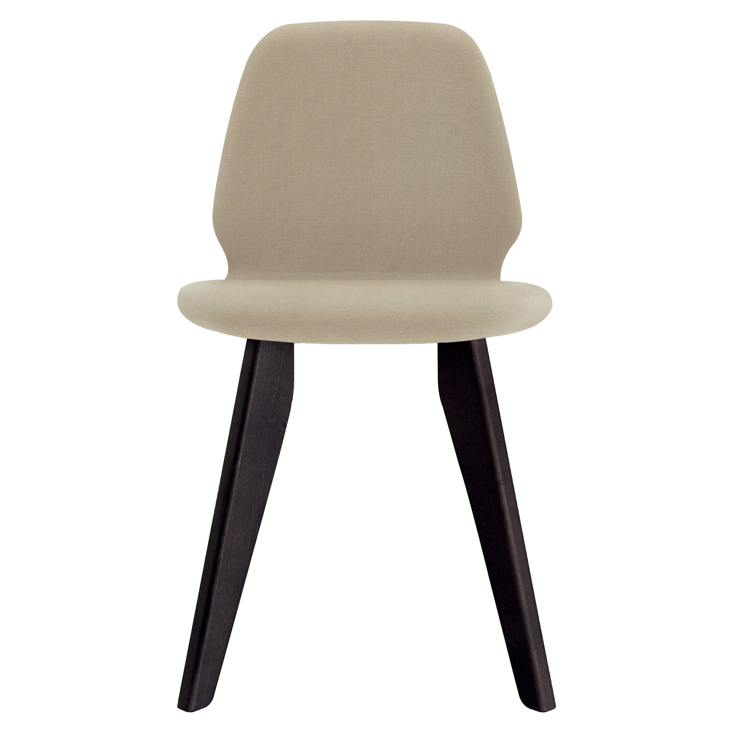 Sedia Alias 571 Tindari Wood in beige con struttura in Oak Oak scuro di Alfredo Häberli