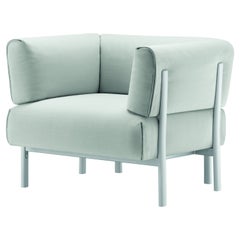 Alias 860 Eleven Armchair in White Seat with White Lacquered Aluminum Frame