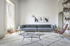 Conjunto de Sofá Alias 883 DX+SX Doce Angular Gris con Estructura de Aluminio Lacado