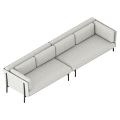 Alias 883 DX+SX Twelve Angular Sofa Set in Grey with Lacquered Aluminum Frame