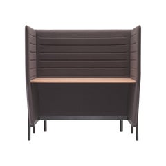 Scrivania Alias 885 Large Eleven High Desk in Oak naturale e telaio in alluminio laccato nero