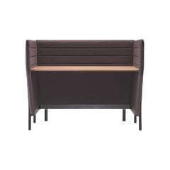 Scrivania Alias 885 Small Eleven High in Oak naturale e struttura in alluminio laccato nero