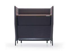Alias 886 Large Eleven High Desk Adjustable with Oak Top and Upholstered Panels