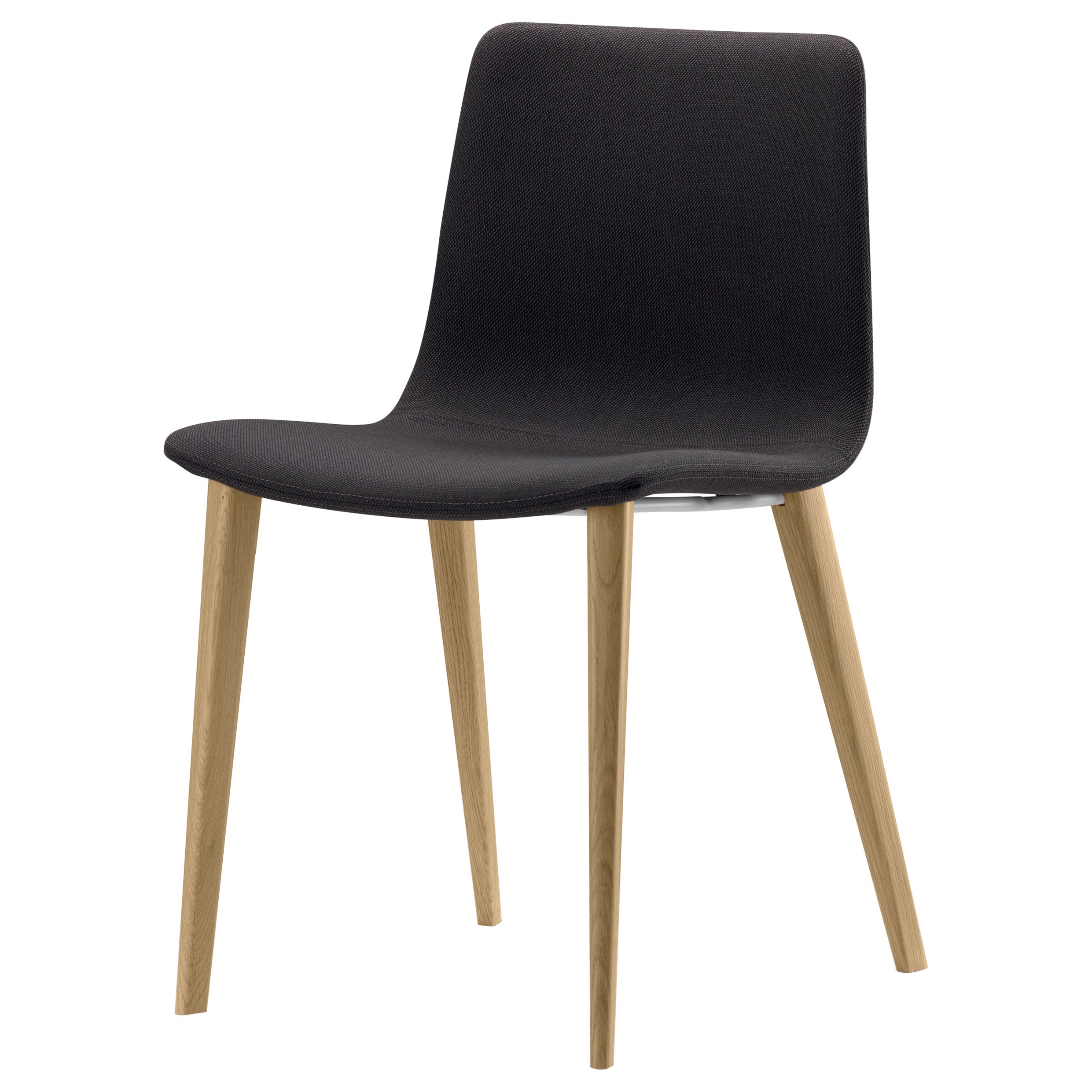 Alias 89M Slim Chair Soft L mit Gestell aus natürlicher Eiche und grauem gepolstertem Sitz