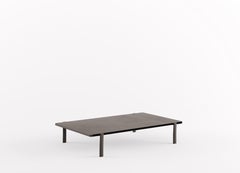 Alias 955 Eleven Low Table Singular Rectangle w Grey Color MDF & Lacquered Frame