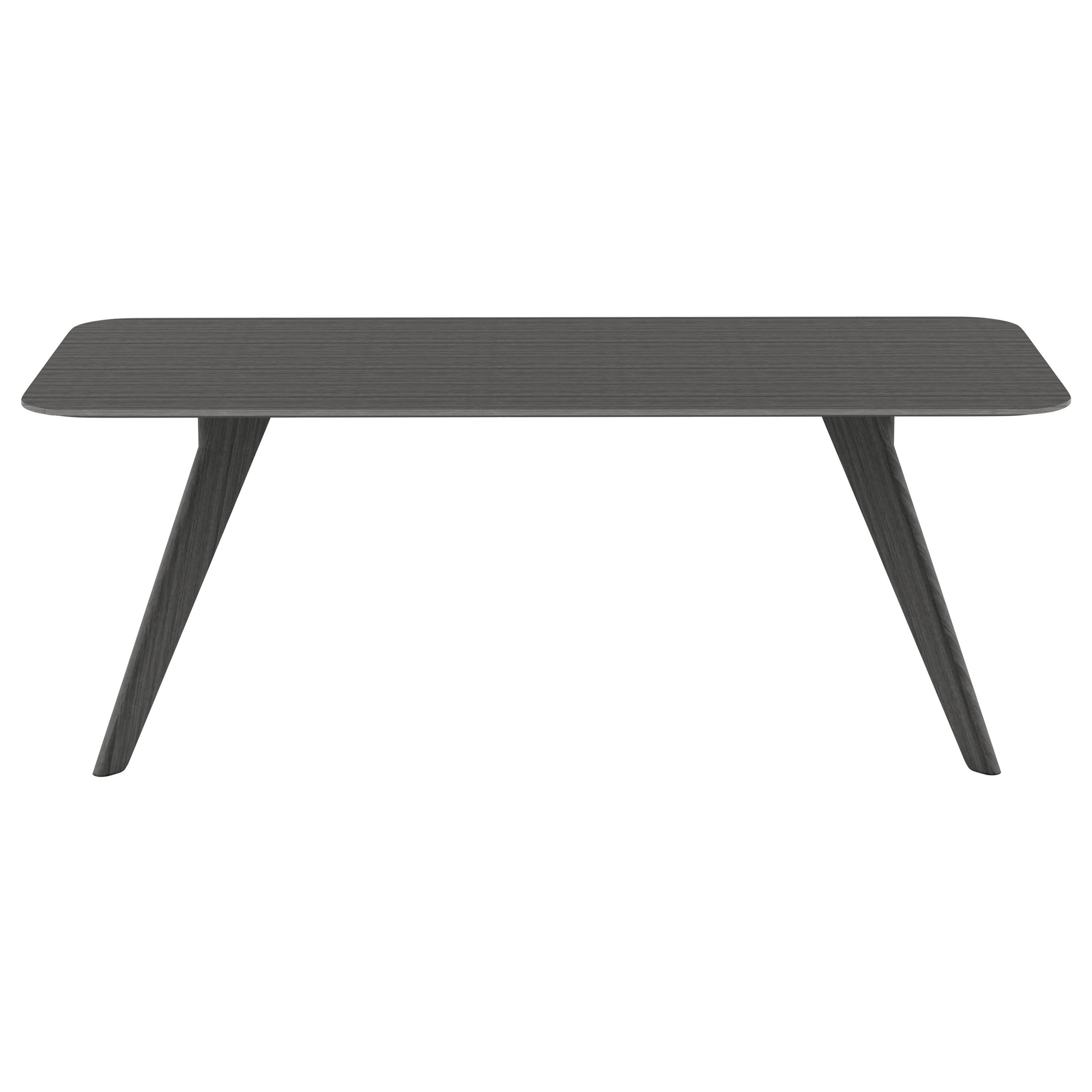 Alias AGO AG5 Tavolo rettangolare con struttura in Oak Oak grigio e metallo in acciaio laccato