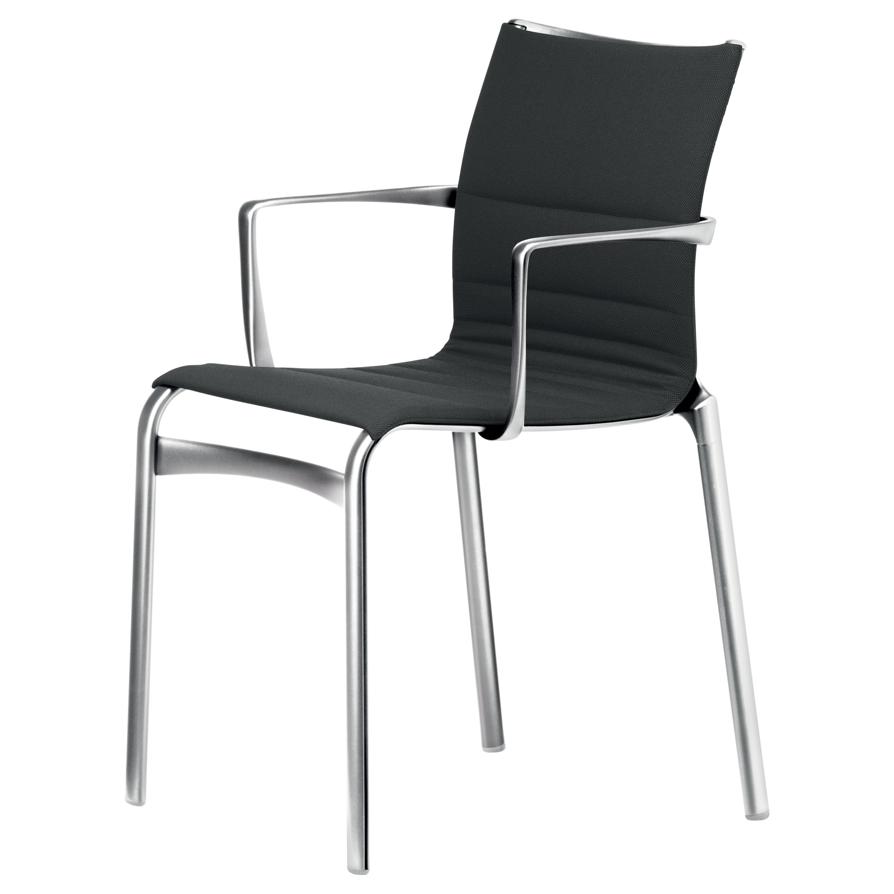 Alias Bigframe 44 Armchair in Fabric and Chromed Aluminium Frame by Alberto Meda