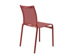 Silla Alias Bigframe 44 de malla rojo coral con estructura de aluminio lacado