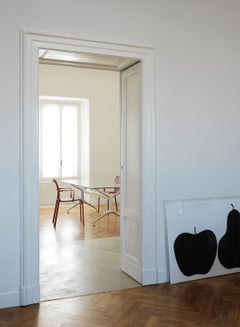 Sillón de exterior Alias Bigframe 44 de malla blanca con estructura de aluminio lacado