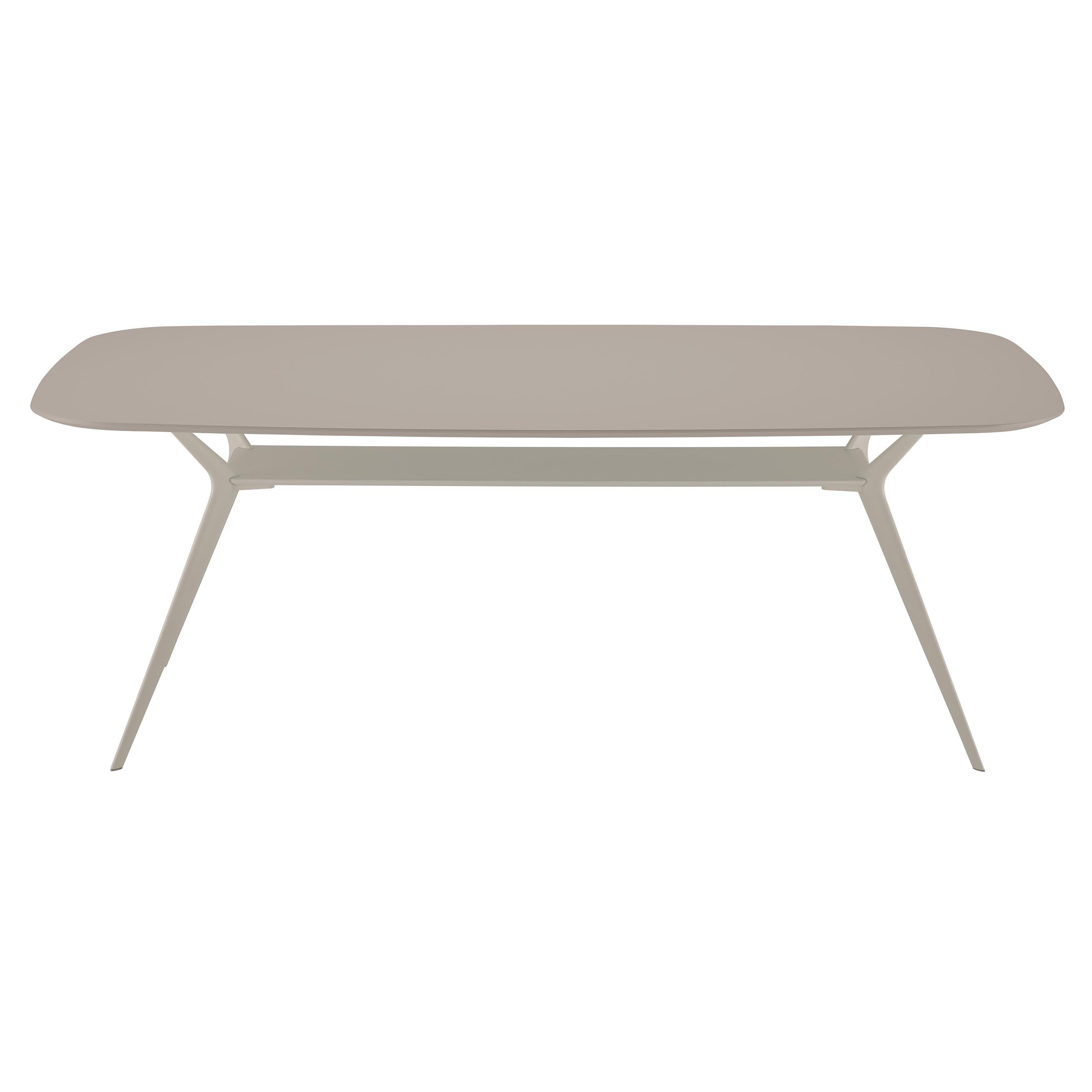 Alias Biplane 40D-Tisch mit sandfarbener MDF-Platte und sandlackiertem Aluminiumrahmen