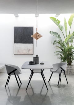 Alias Biplane 40D Table in White MDF Top with White Lacquered Aluminium Frame