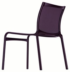 Alias Frame 52 Outdoor Chair in Aubergine Mesh Seat & Lacquered Aluminium Frame