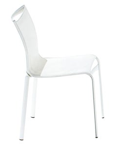 Alias Highframe 40 Chair in White Mesh with Lacquered Aluminium Frame