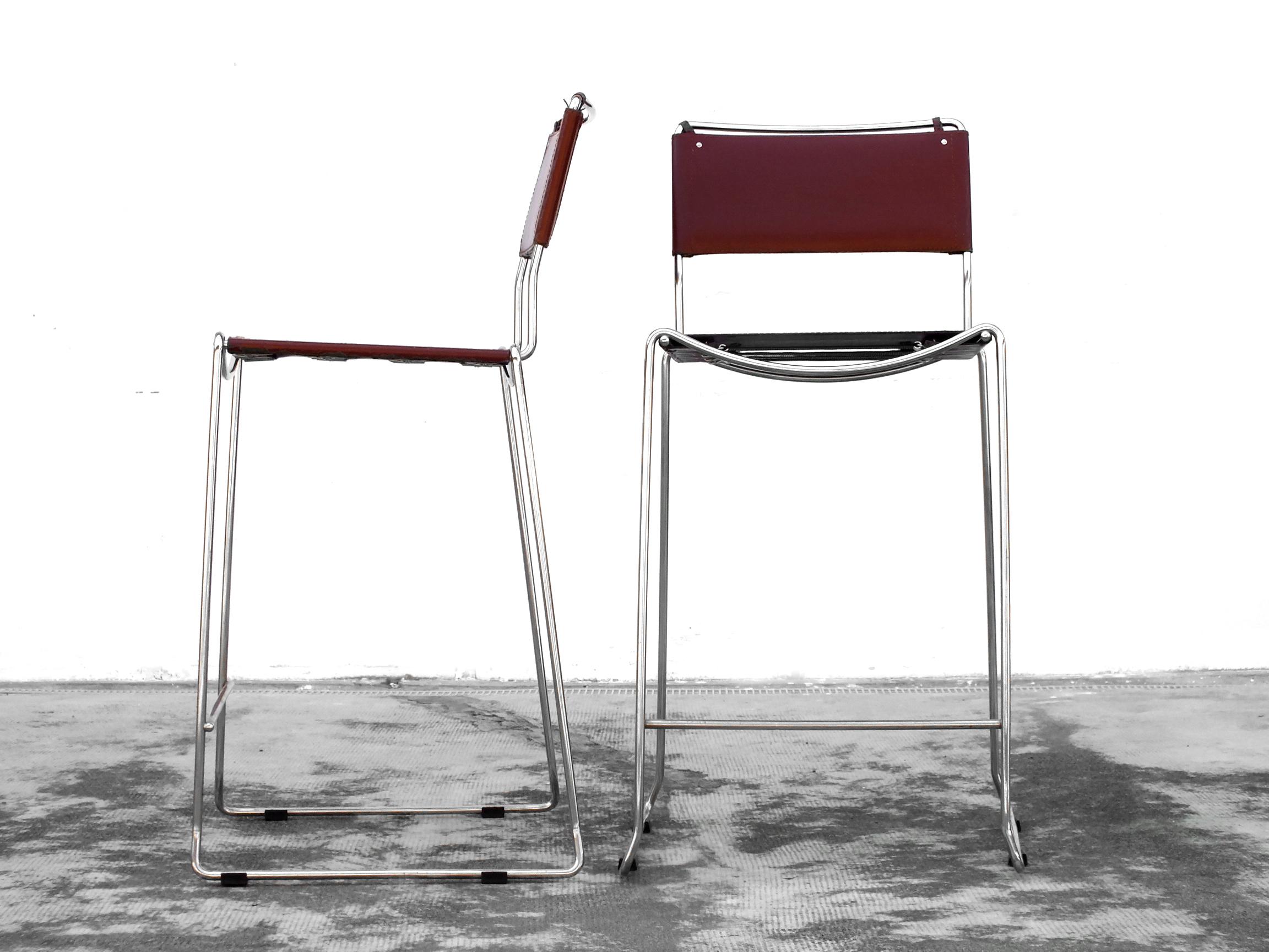 Alias Italy Production Two Stools by Belotti Giandomenico Design in Years '70 For Sale 5