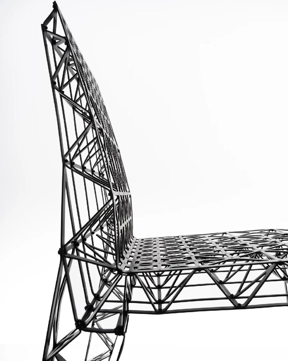Modern Alias Lanuda Chair in aluminium by Riccardo Blumer For Sale
