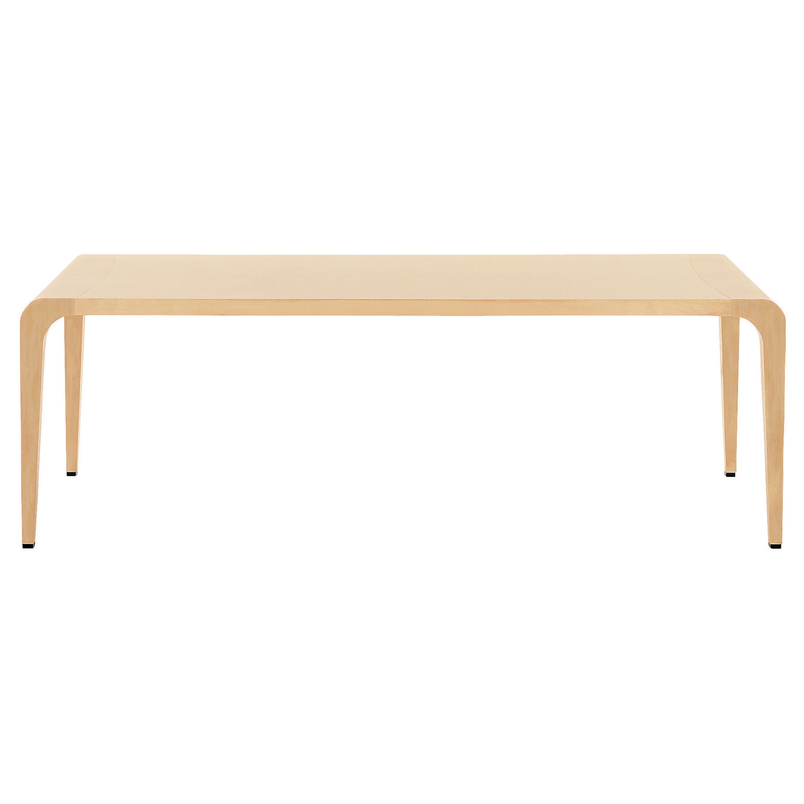 Grande table Ilvolo 390 d'Alix avec plateau et cadre en bois d'érable naturel