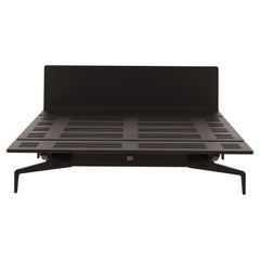 Alias Large LL3 Legnoletto Bed in Black Matt Lacquer Frame by Alfredo Häberli