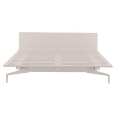 Alias Large LL3 Legnoletto Bed in White Matt Lacquer Frame by Alfredo Häberli