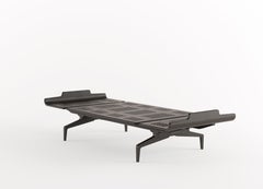 Alias LL1 Legnoletto Bed in Black Matt Lacquer Frame by Alfredo Häberli