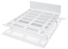 Alias LL4 Legnoletto Bed in White Matt Lacquer with Polished Aluminum Legs