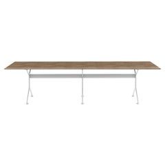 Table d'extérieur en bois Tech Wood 300 avec cadre en frêne et aluminium laqué Alias M25