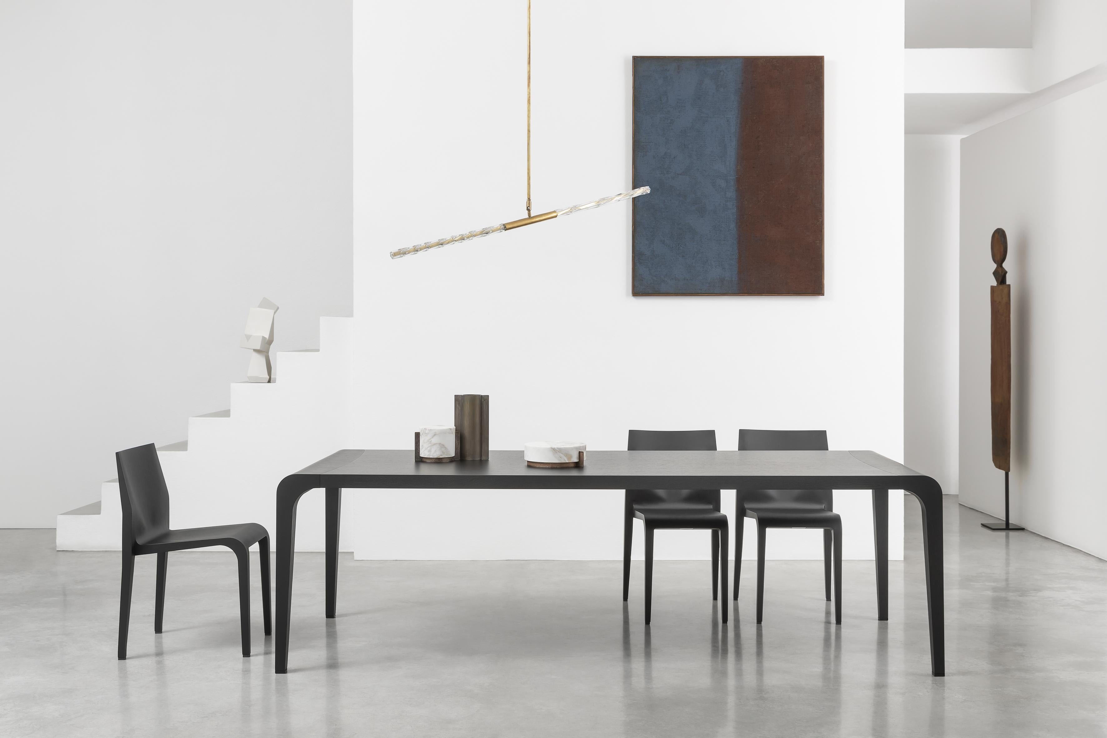 Alias Medium 390 Ilvolo Table in Oak Canaletto Walnut Wood Top and Frame by Riccardo Blumer

Table with structure in solid wood maple or ash. Maple veneer or oak veneer. Internal leg support in injected polyurethane foam. Finish in transparent