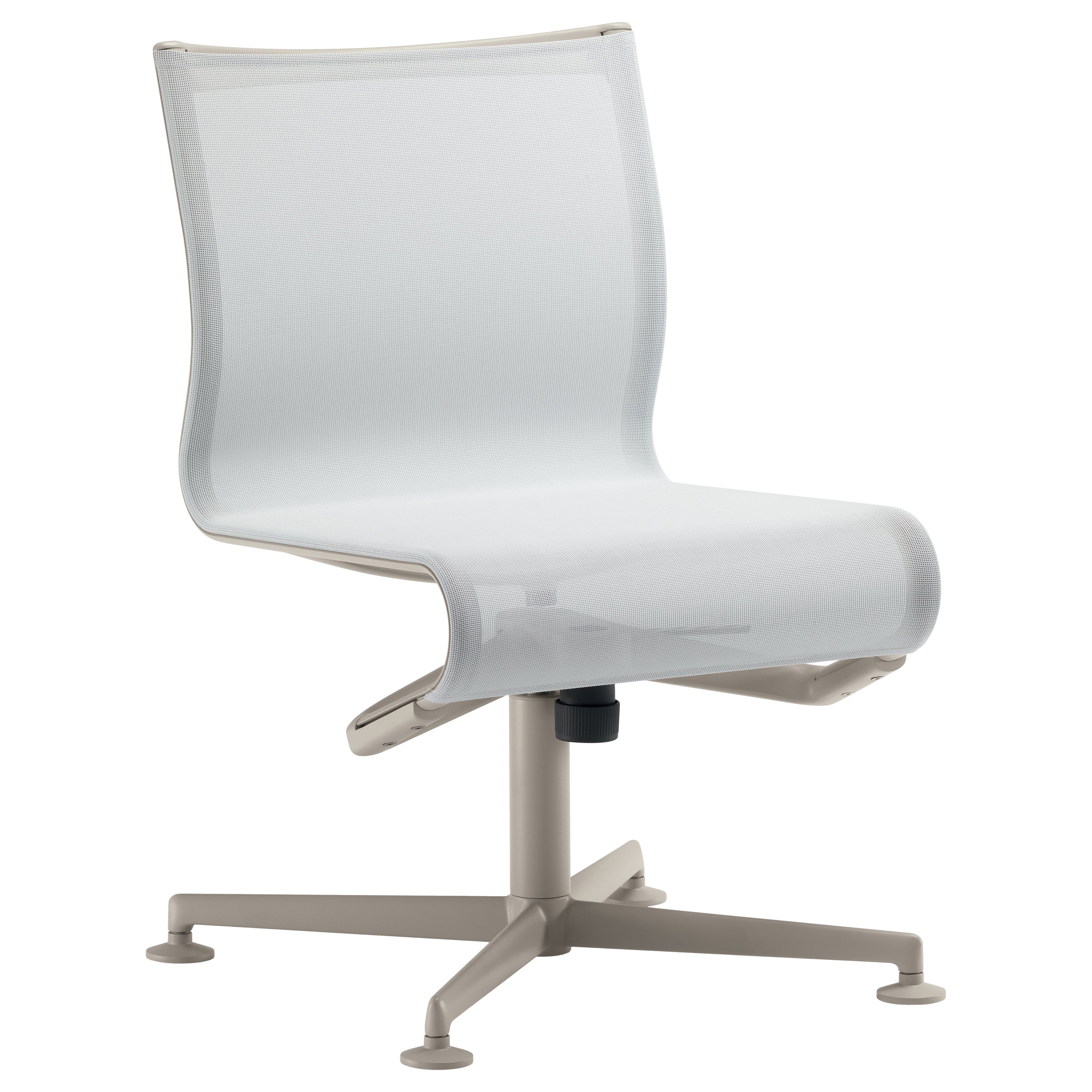 Fauteuil de salon 52 Alias Meeting Frame en tissu d'ameublement et cadre en aluminium sable