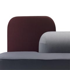 Alias Okome 007 Set of Beige and Grey Upholstered Seats with Backrest by Nendo
