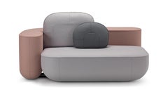 Alias Okome Sofa Ending 74 DX in grey and Beige Upholstery by Nendo