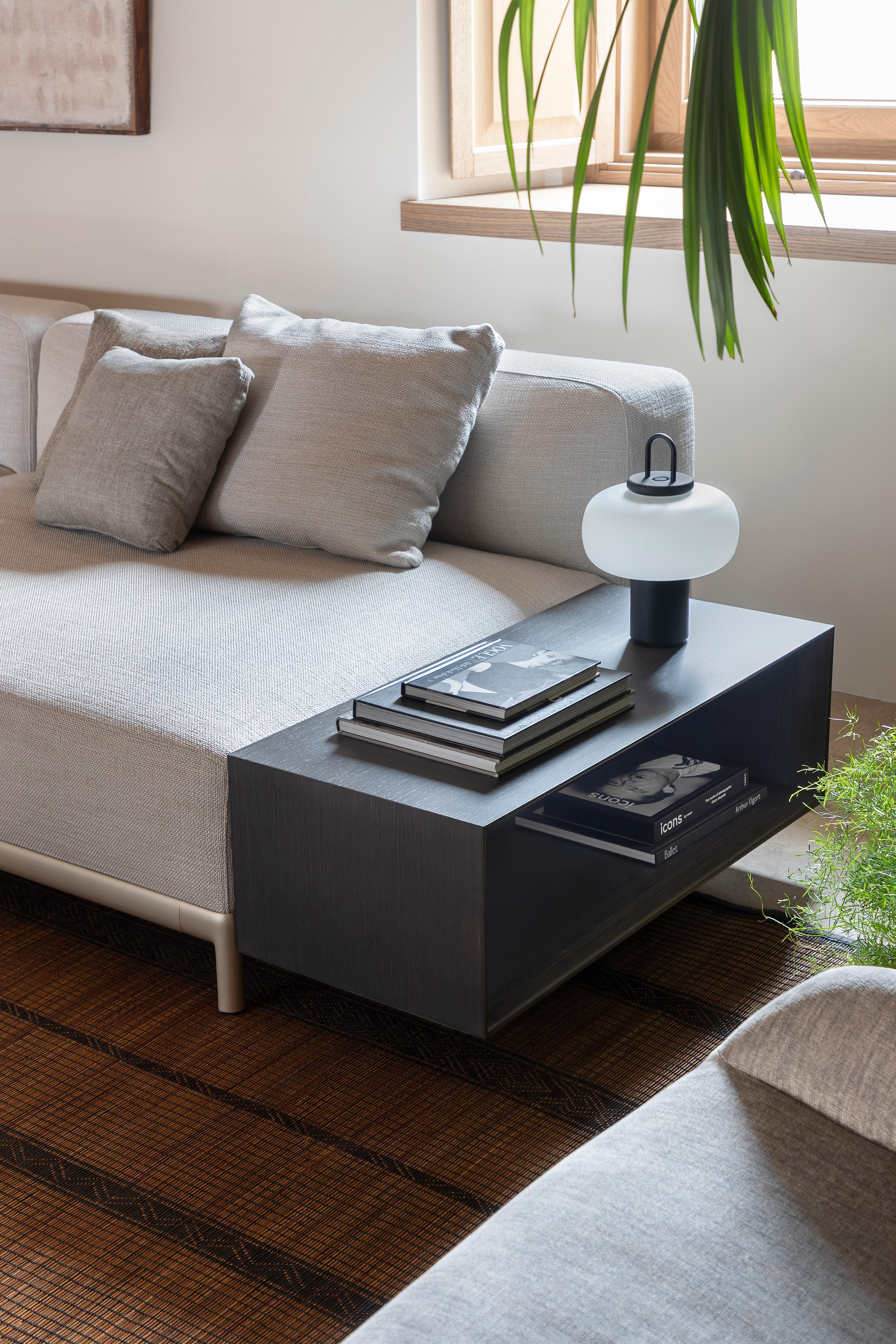 Contemporary Alias P37 AluZen Soft Angular Sofa with Upholstery & Lacquered Aluminum Frame For Sale