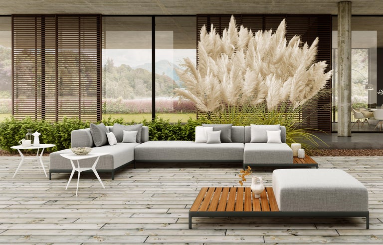 Alias P60 AluZen Outdoor Two Seater Soft Sofa in Upholstery with ...