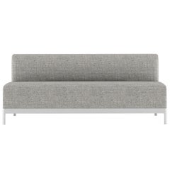 Canapé d'extérieur doux Alias P62 AluZen en tissu d'ameublement avec cadre en aluminium