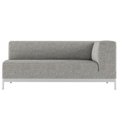 Canapé d'extérieur SX Soft Angular Alias P63 AluZen en tissu d'ameublement avec cadre en aluminium