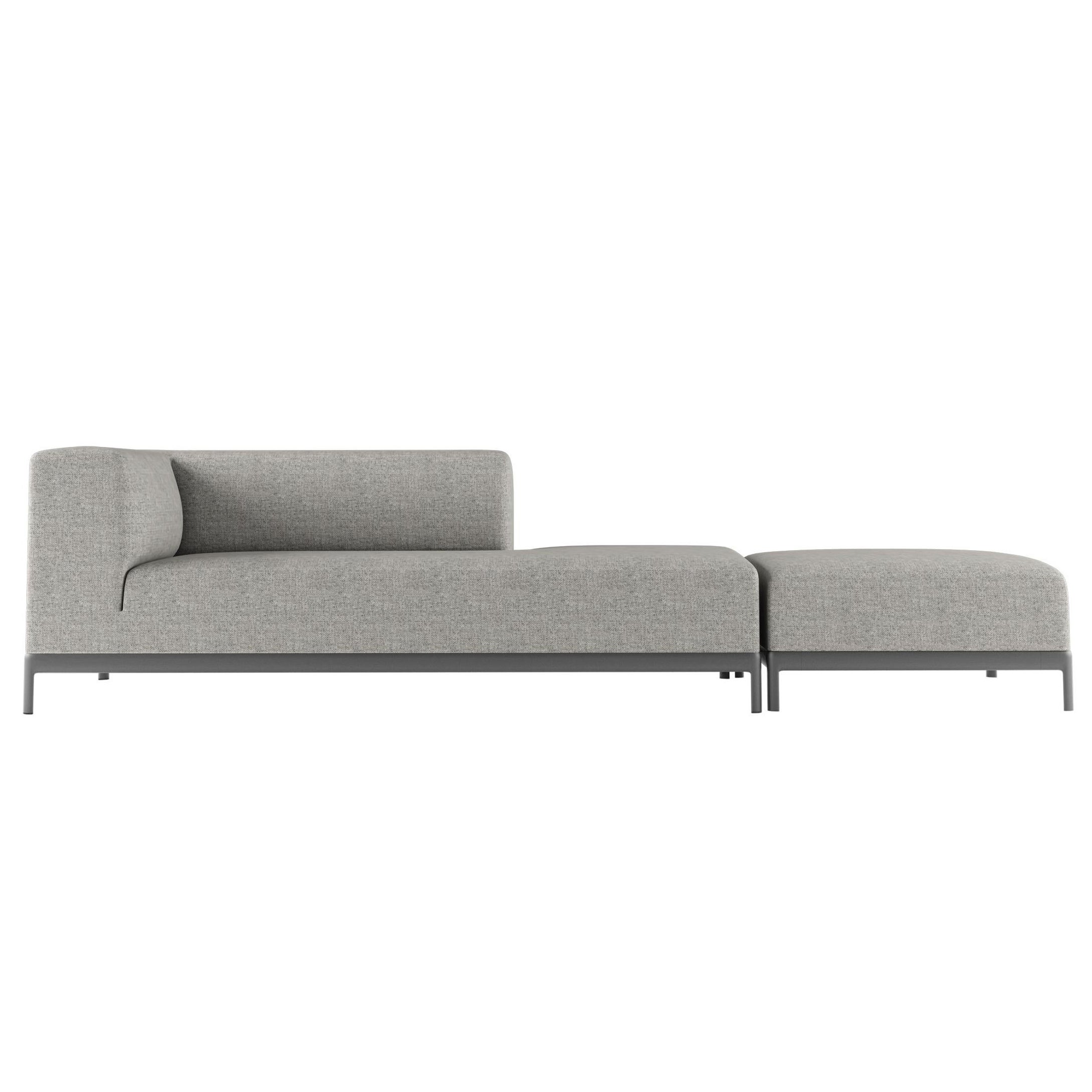 Conjunto de Sofá Alias P64+P70 AluZen Soft en Tapicería con Estructura de Aluminio Lacado