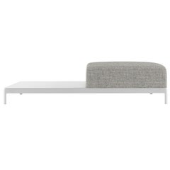 Canapé d'extérieur en tissu d'ameublement AluZen avec cadre en aluminium Alias P72
