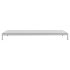 Table basse d'extérieur Alias P73 AluZen en blanc avec cadre en aluminium laqué