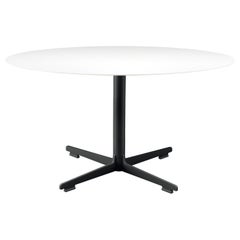 Alias Small 573 Cross Table avec plateau blanc et base en acier laqué noir