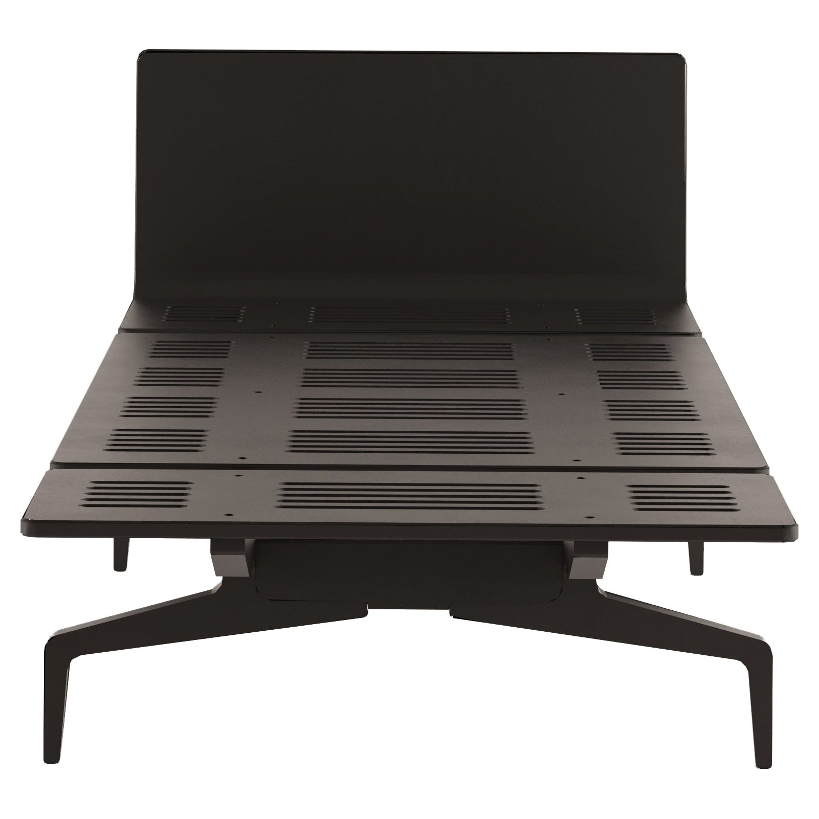 Letto Alias Small LL3 Legnoletto con struttura in laccato nero opaco di Alfredo Häberli